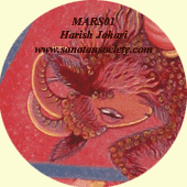 Closeup of a detail of the painting