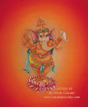 Ganesha 1-This image is protected by digital watermarking - Click here for our free wallpapers.