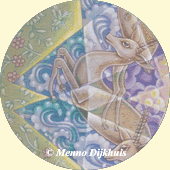 Closeup of a detail of the painting