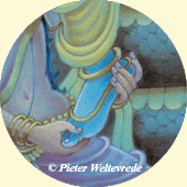 Closeup of a detail of the painting