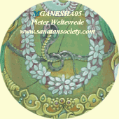 Coseup of a detail of the painting