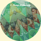 Closeup of a detail of the painting