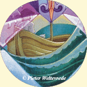 Closeup of a detail of the painting