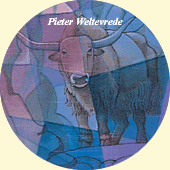 Closeup of a detail of the painting