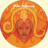 Closeup of a detail of the painting