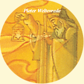 Closeup of a detail of the painting