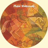 Closeup of a detail of the painting