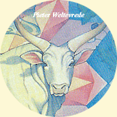 Closeup of a detail of the painting