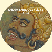 Closeup of a detail of the painting