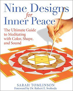 Click for a larger image of the cover of Nine Designs for Inner Peace Book by Sarah Tomlinson