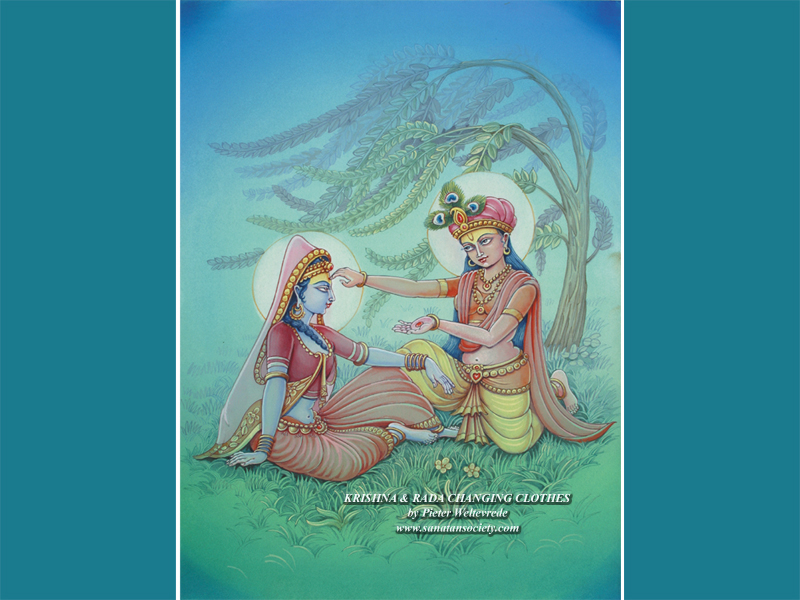 Krishna and Radha - Free Desktop Wallpaper