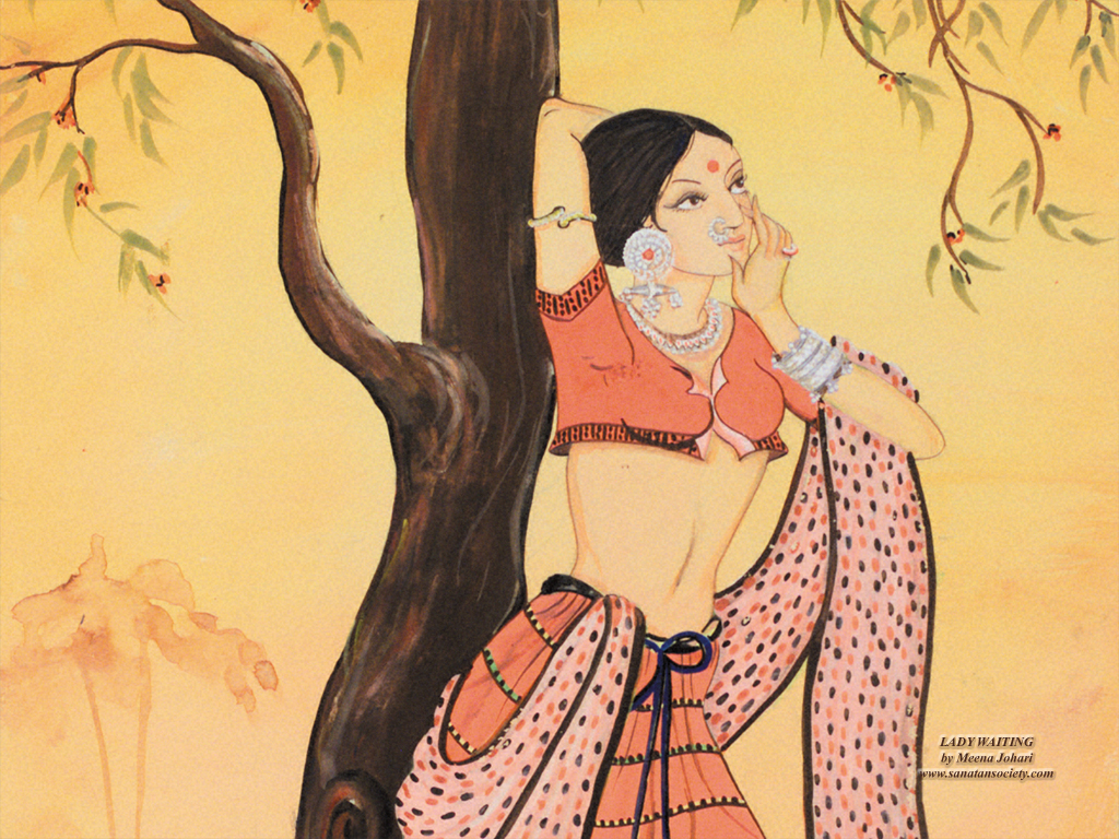 Indian Lady - Free Desktop Wallpaper
