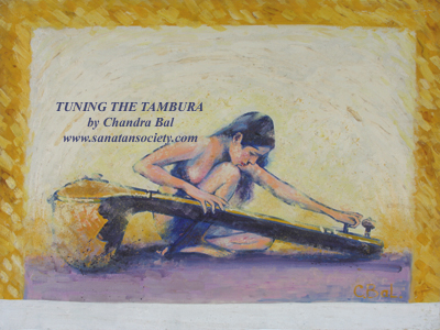 Tuning the Tambura - This image is protected by digital watermarking - Click here for our free wallpapers.