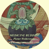 Closeup of a detail of the painting