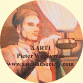 Closeup of a detail of the painting